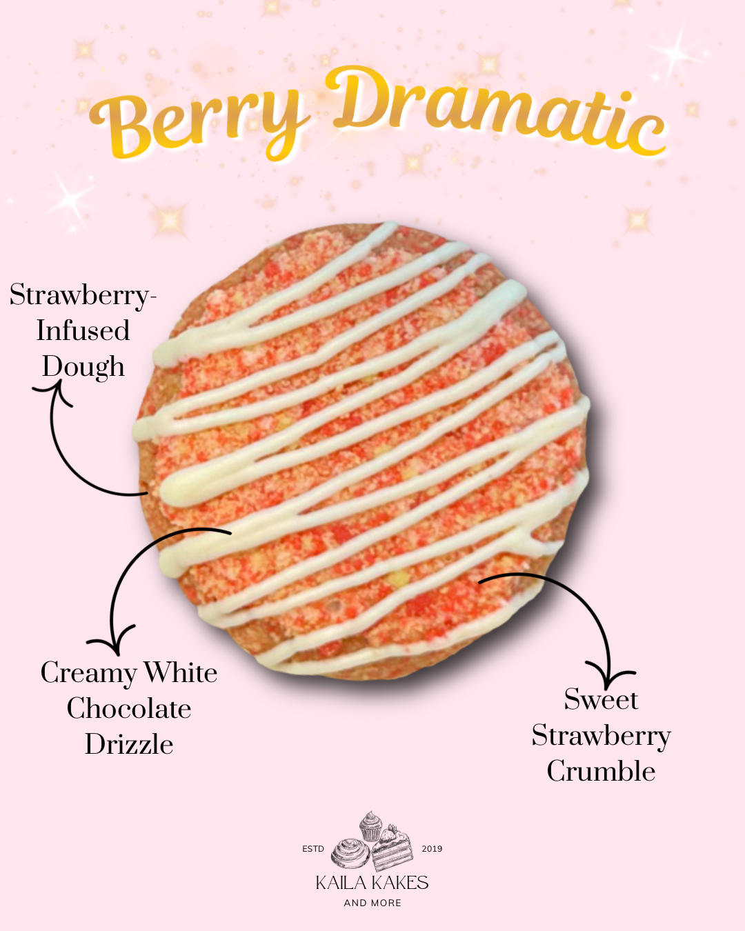 Berry Dramatic Cookies